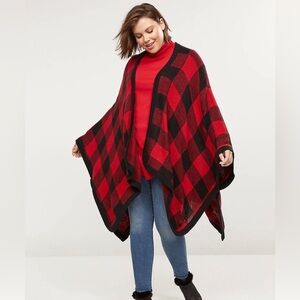 LB Buffalo Check Poncho